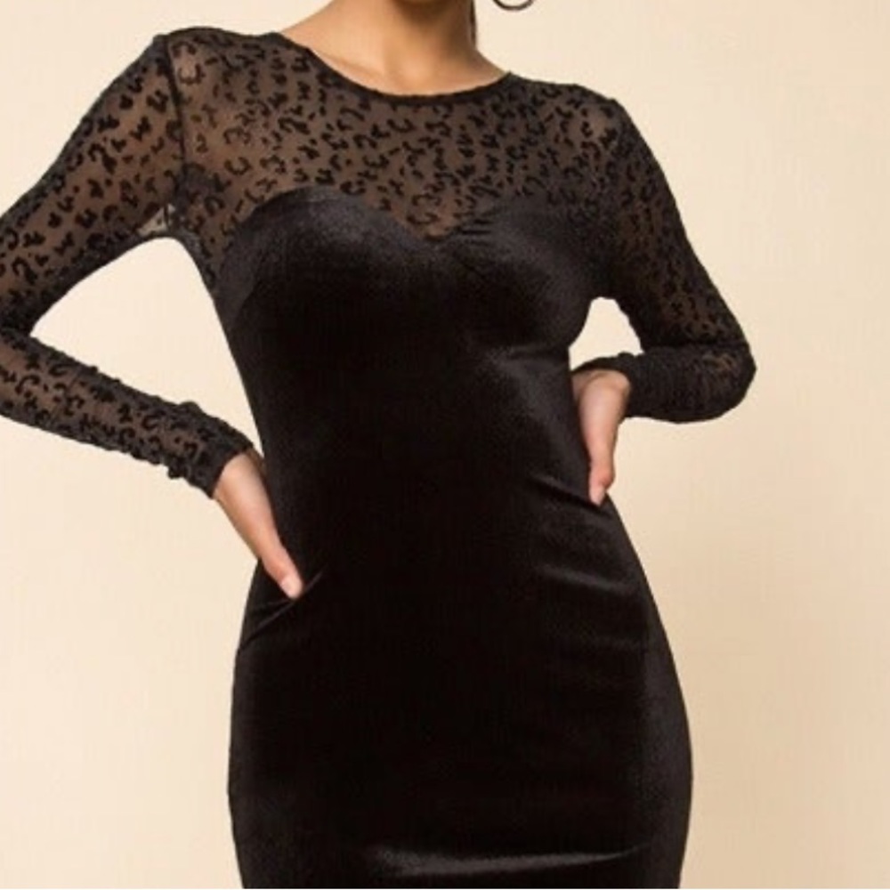 SUPERDOWN | BLACK MESH DRESS | SIZE: XS